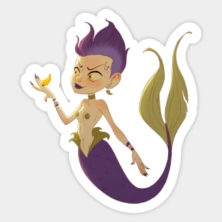 Evil Mermaid Sticker